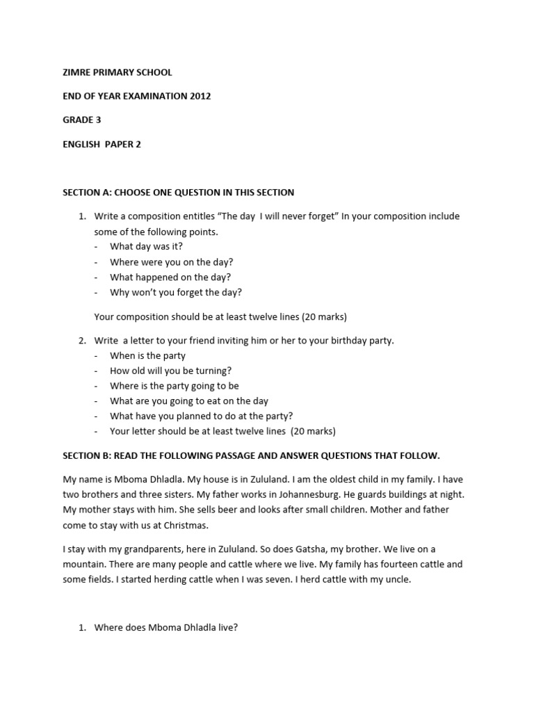 Grade 3 English Pupils Book Pdf