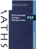Gce O Level Examination Past Papers With Answer Guides - Maths