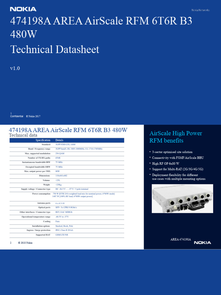 AREA Technical Datasheet | PDF