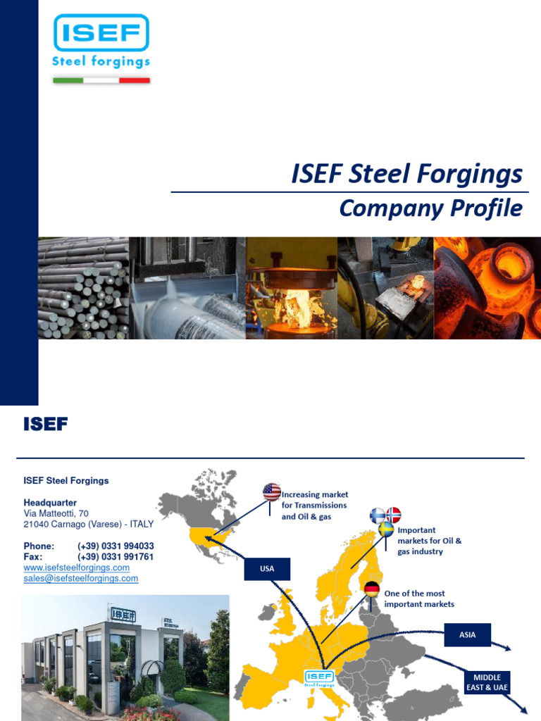 ISEF Steel Forgings Company Overview | PDF