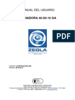 Enchedora 40-50-10 GA - Manual Do Usuário