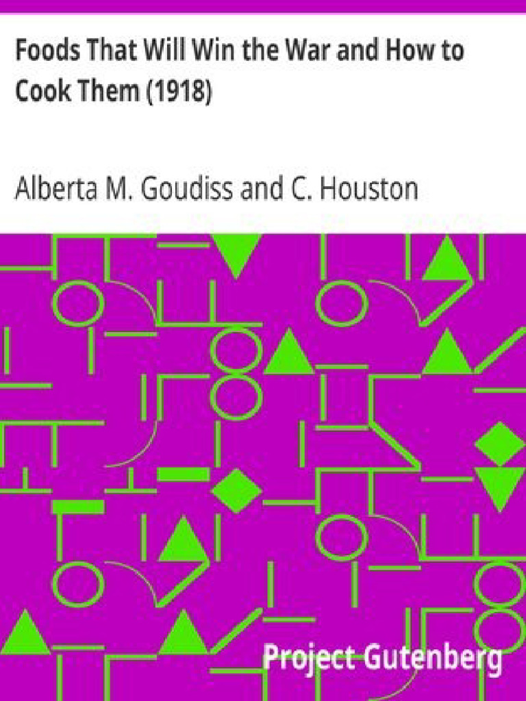 Foods That Will Win The War and How To Cook Them Download Free PDF