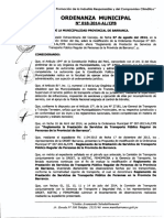 N 018-2014 Reglamento de Prestacion de Servicios de Transporte Publico Regular de Personas PDF