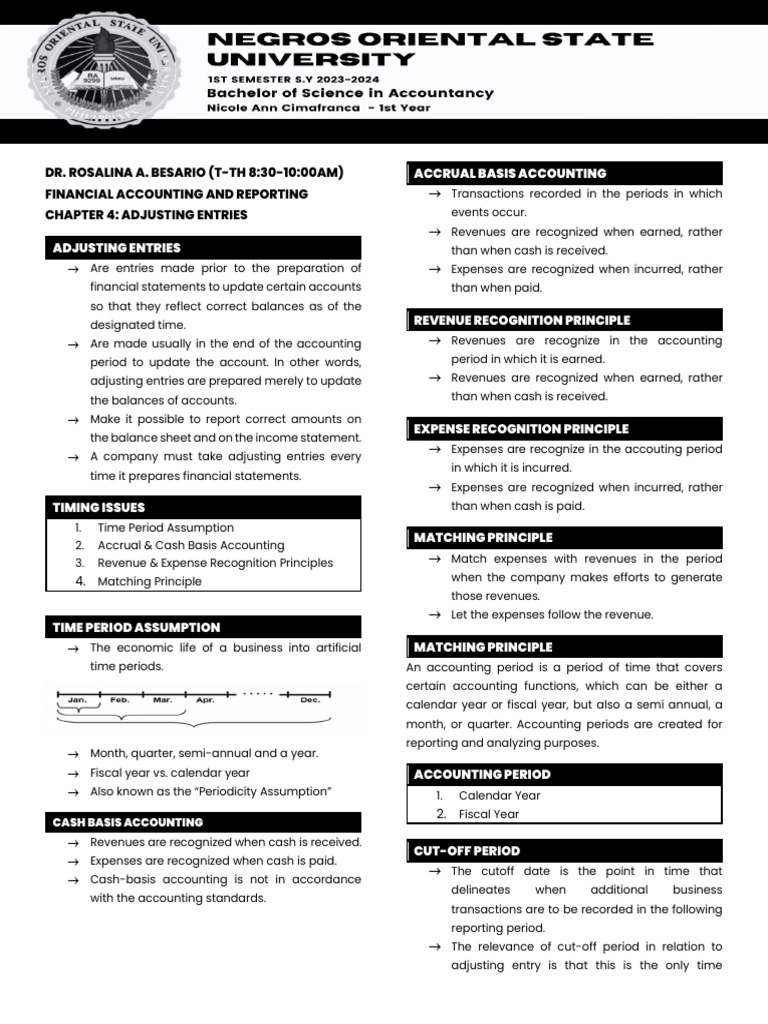 Chapter 4 Adjusting Entries Pdf