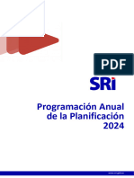 Programación Anual de La Planificación 2024