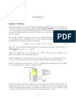 Recitation 6: Implied Volatility