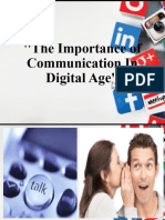 ''The Importance of Communication in Digital Age''