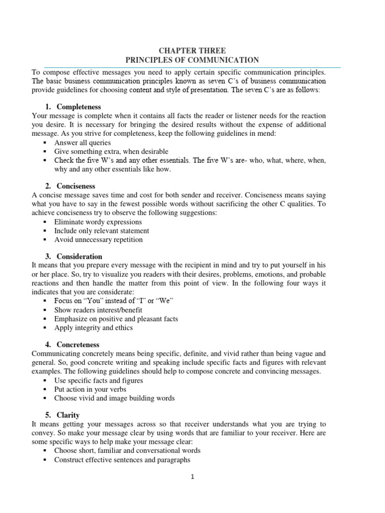 Business Communication CH 3 | PDF