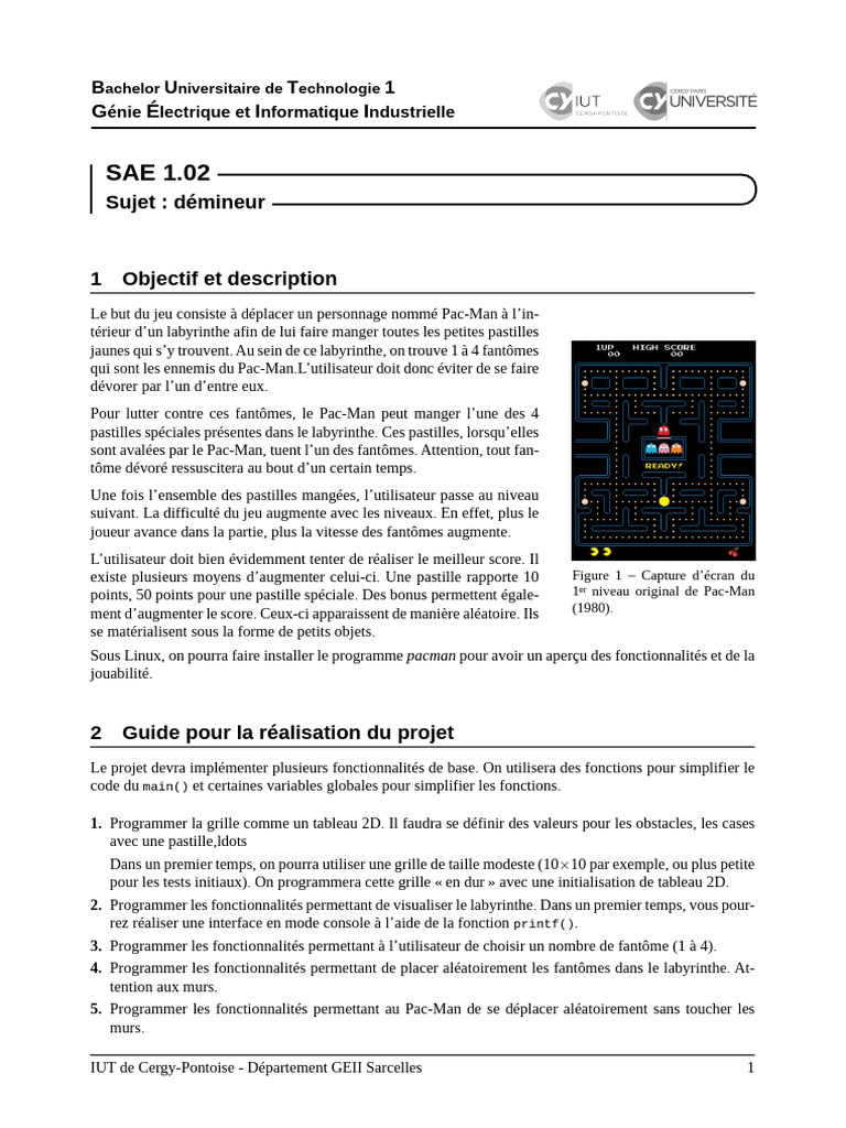 Pac Man | PDF | Ordinateurs