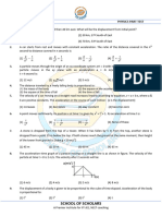 11TH Physics Part Test