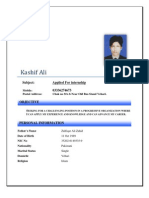 CV Kashif Ali