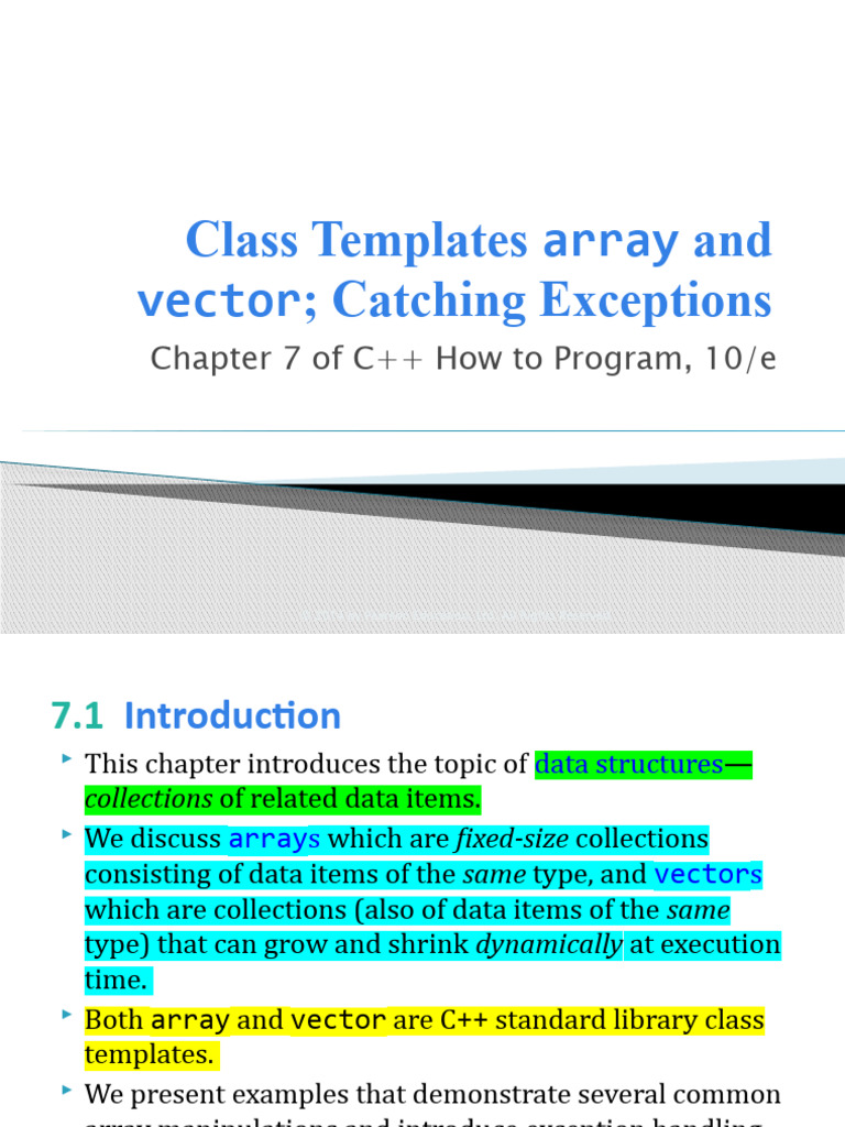 Lecture9-10 CPP Arrays | PDF