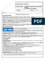 2o. ANO - REVISÃO GERAL DE PERÍODO SIMPLES + EXERCÍCIOS