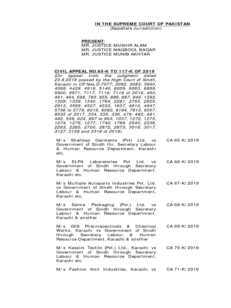 Order sheet supreme court of pakistan 2019 pdf