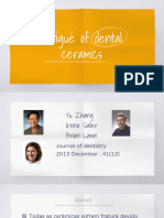 Comparto 'Fatigue of Dental Ceramics - Yu Zhang' Con Usted