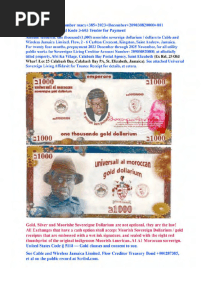 Moroccan Empire United States For America Jamaica Moorish National Republic Federal Government Societas Republicae Ea Al Maurikanos