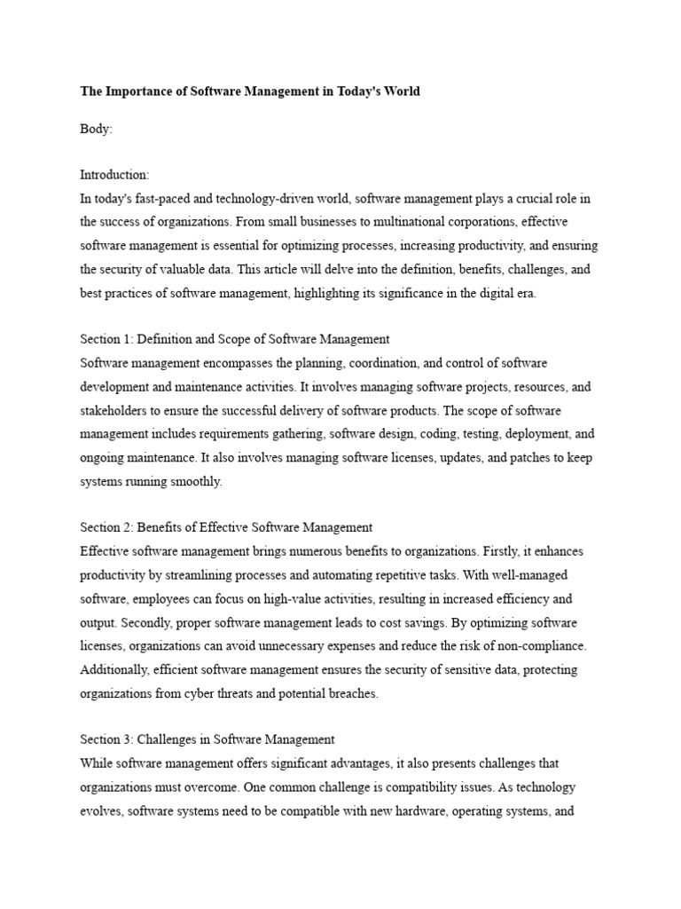 Software engineering documentation pdf