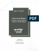 Wertsch, J. Voces de La Mente