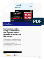 Los Nexos de José A. Kast y Keiko Fujimori Con El Pastor Linares Acusado de Viol