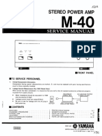 Yamaha M-40 Service Manual
