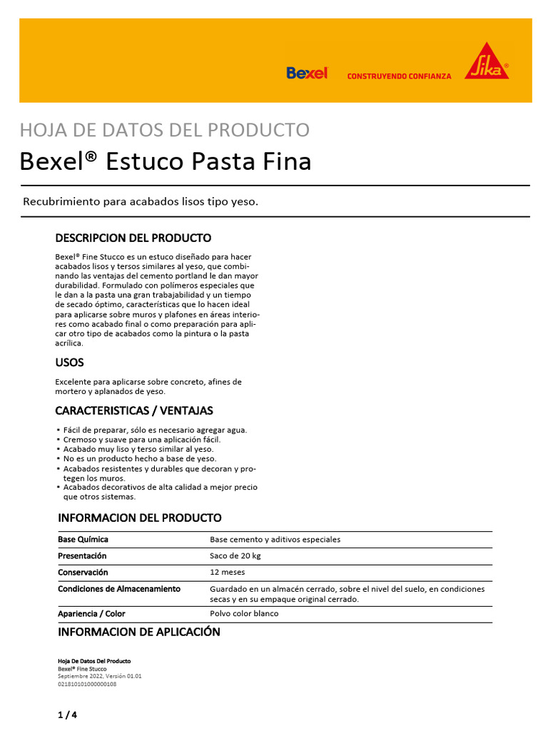 Bexel Fine Stucco | PDF