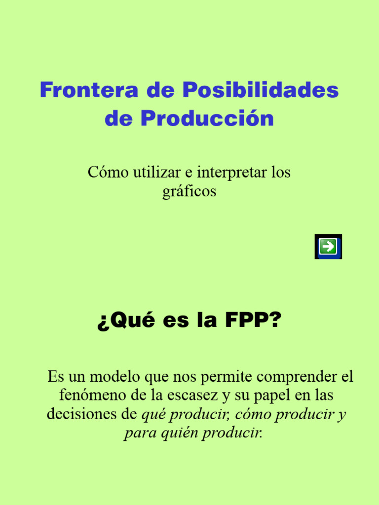 Sesion 3, Modelo FPP Diapositivas | PDF