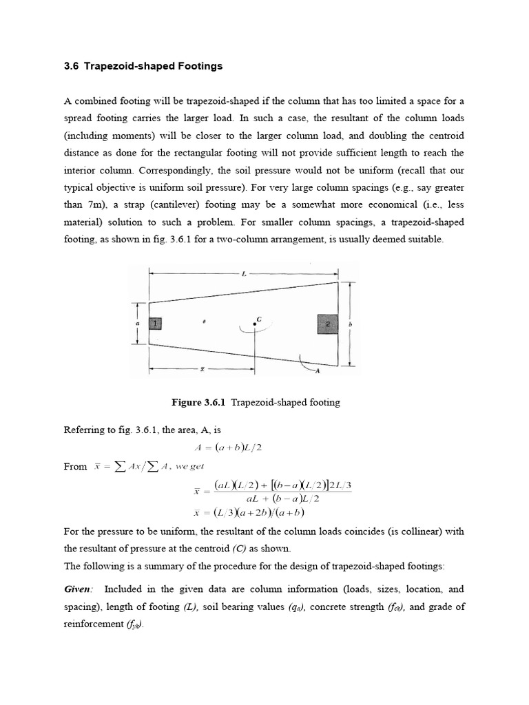Trapezoidal Footing PDF