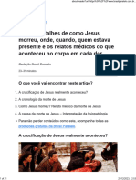 Como Jesus Morreu (Descrição Médica)