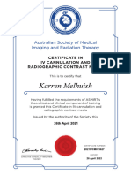 Certificate in IV Cannulation -   Karren Melhuish (1)