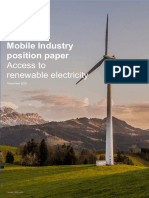 Mobile Industry Position Paper Access To Renewable Electricity Nov22