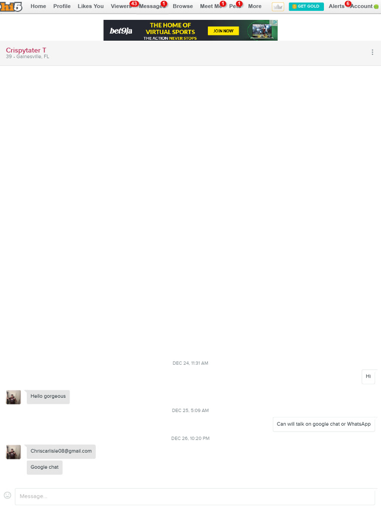 Crispytater T - Messages - Hi5 | PDF