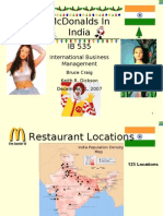 Mcdonalds in India: International Business Management