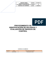 SGI-PRO-12 Procedimiento de Identificación de Peligros Evaluación de Riesgos y control V1