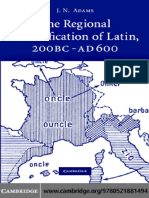 The Regional Diversification of Latin 200 Bc Ad 600 Compress