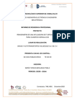 Informe Final de Residencia Profesional - Te190105.
