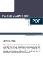 Post Cold War (1900-2000)