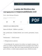 Resumo Das Aulas de Direitos Das Obrigações e Responsabilidade Civil - Jusbrasil