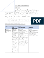 Report Requirements and Rubric Case 2