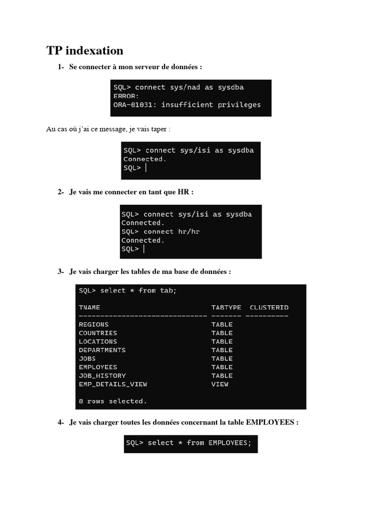 TP Indexation | PDF