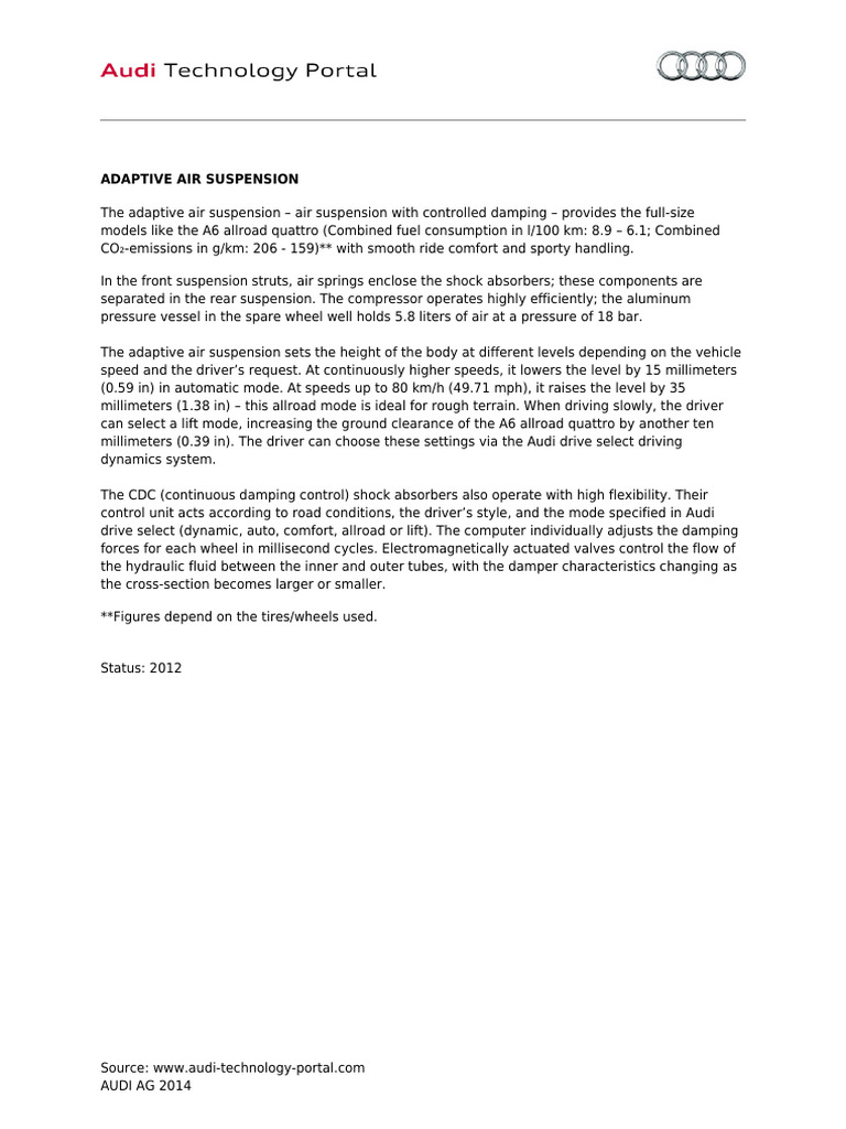 ADAPTIVE AIR SUSPENSION PDF