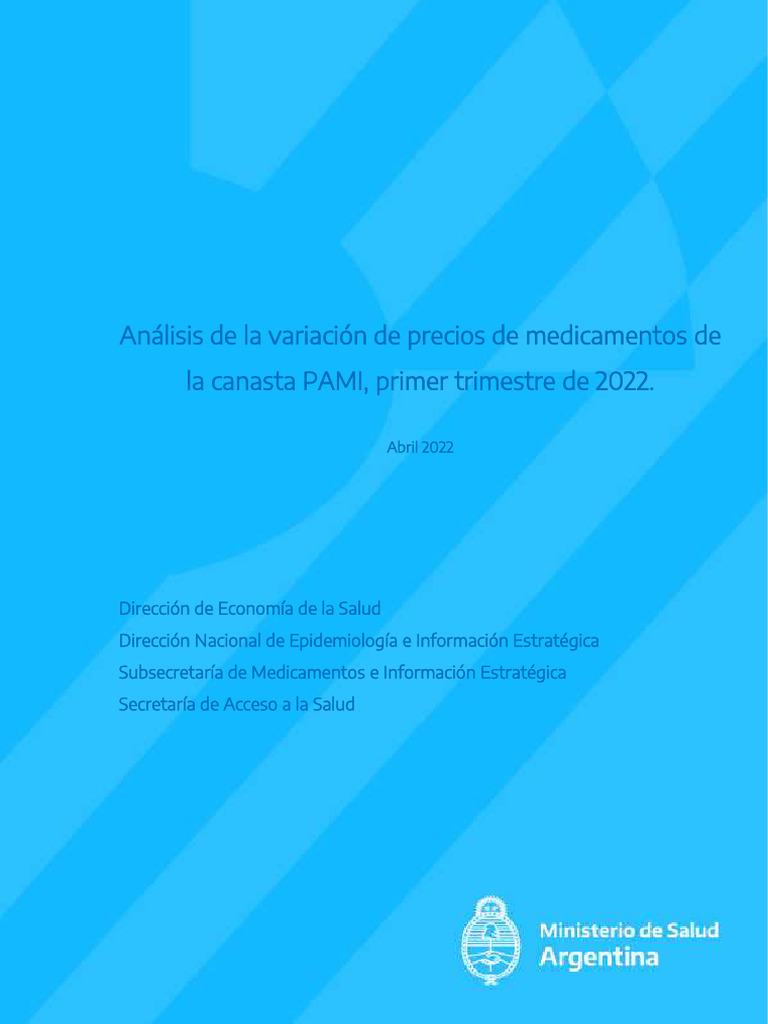 Informe Variacion Precios Medicamentos Pami 1er Trim 2022-Vf | PDF