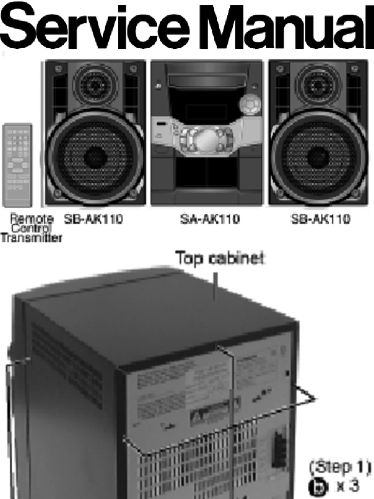 Panasonic SA-AK110 System Components | PDF