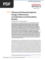 Ultrasound Powered Implants Design, Performance Considerations and Simulation Results - s41598-020-63097-2