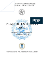 Programa Oficial de Estudios Plan 2000 Curso 2012 - 2013 - ETSIA