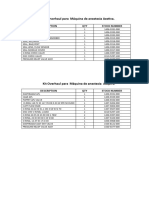 Kit Overhaul para Máquina de Anestesia Aestiva