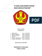 Makalah Ilmu Kealaman Dasar Zaman Mesolitikum