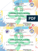 GSP Certificate GIRL