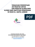 Proses Pengajuan Permintaan Lahan Praktik Untuk Pelaksanaan Praktik Klinik/Non Klinik Dari Institusi Pendidikan Di Rsud Dr. Saiful Anwar