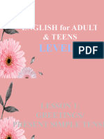 Level 1 - English For Adults (Ls 1-8)