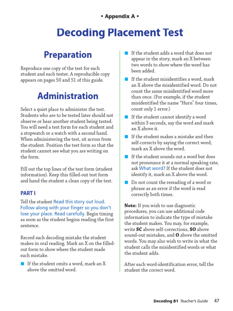 Decod Placement | PDF